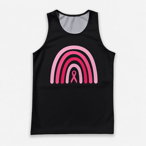 Cancer Fighter Running Tank Top Pink Ribbon Hope Running Singlet for Men and Women