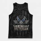 Veteran Running Tank Top - US Air Force Veteran V5 Tech Singlet