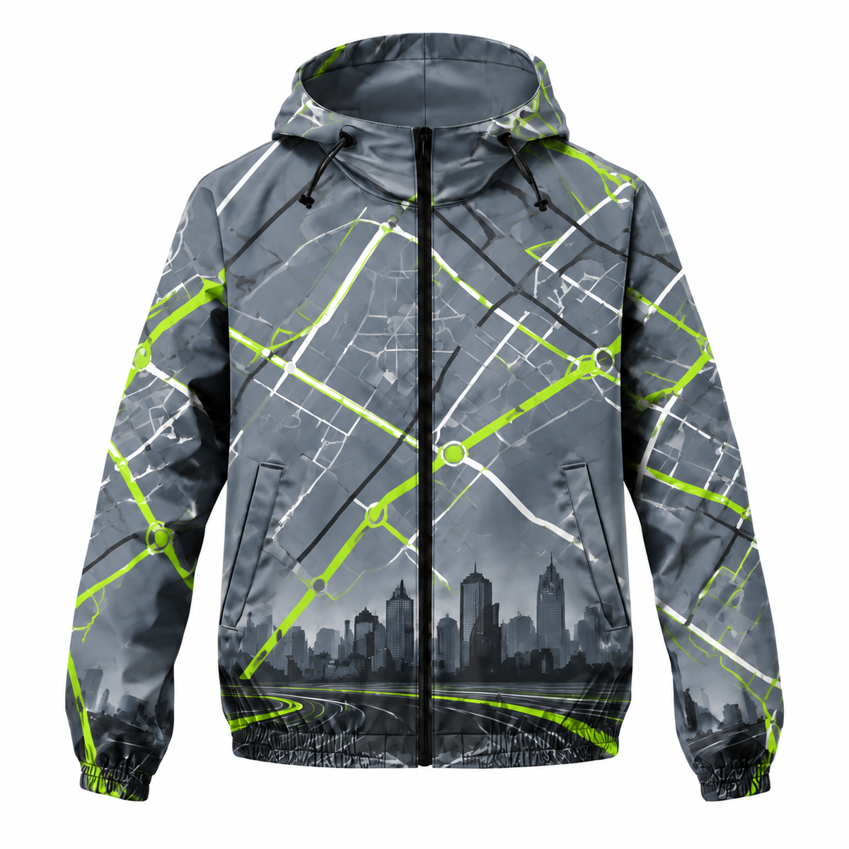 Custom Name State Urban Endurance Running Windbreaker Jacket