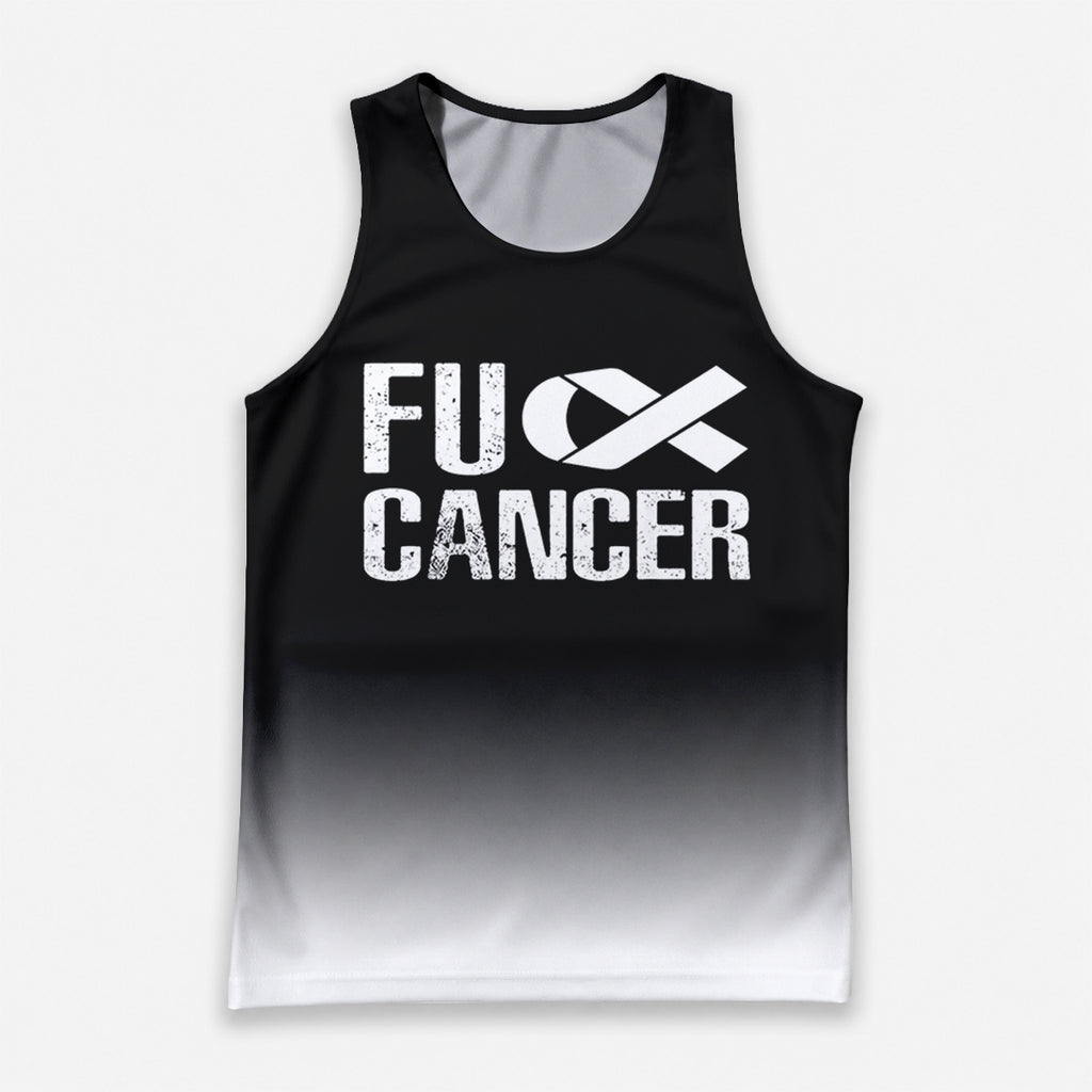 Cancer Fighter Running Tank Top FU Cancer Running Singlet for Men and Women