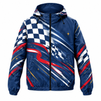 Custom Name State Finish Line Spirit Running Windbreaker Jacket