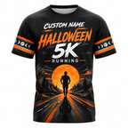 Custom Name Halloween 5K Finisher Halloween Tech Running T-Shirt