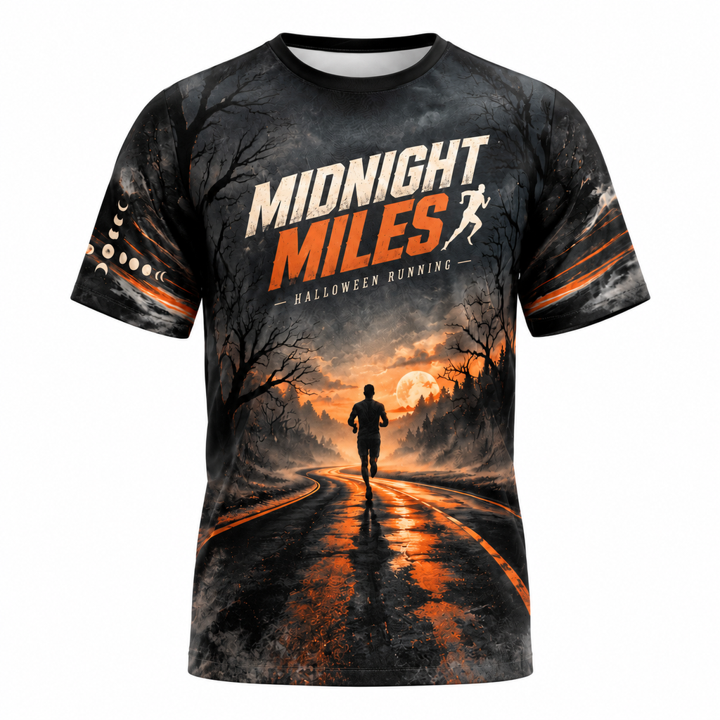 Midnight Miles Halloween Tech Running T-Shirt