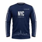 Custom Name NYC Minimal Performance Running Long Sleeve Shirt