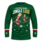 Custom Name Jingle Legs Running Long Sleeve Shirt
