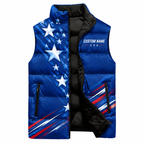 American Star Racer Sleeveless Running Puffer Jacket