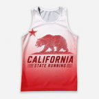 Halftone Star & Bear California State Running Tank Top