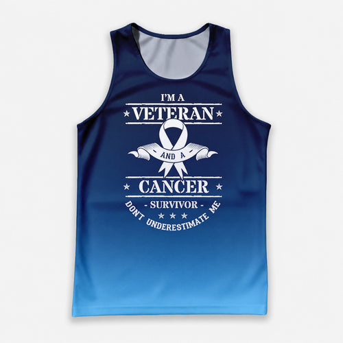 Cancer Fighter Running Tank Top Veteran Survivor Running Singlet for Men and Women