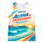Custom Name Miles Aloha Paradise Running Tank Top