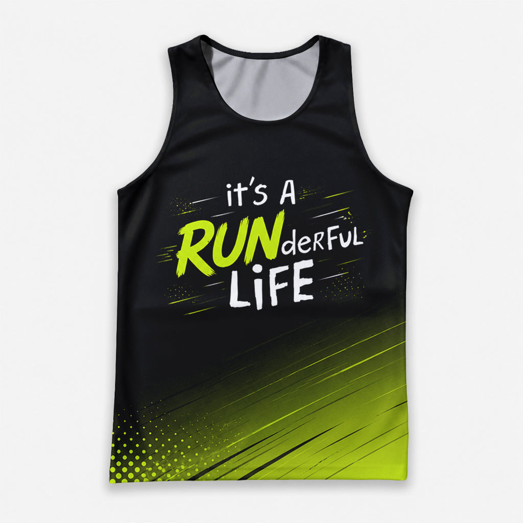 Funny Running Tank Top _ Runderful Tech Running Singlet