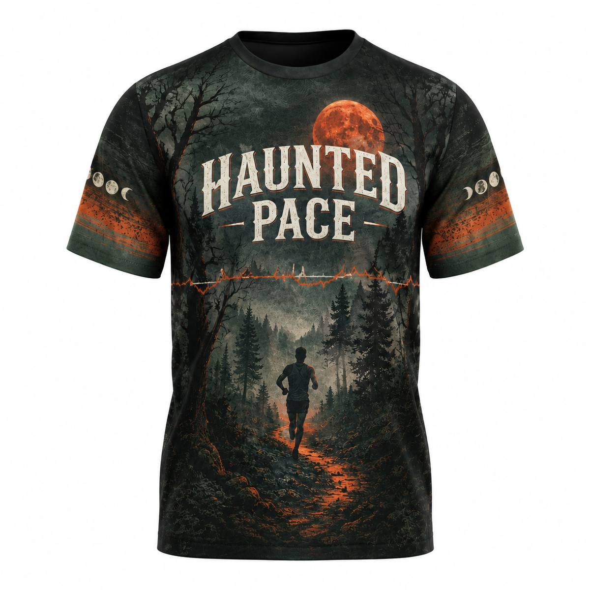 Haunted Pace Halloween Tech Running T-Shirt