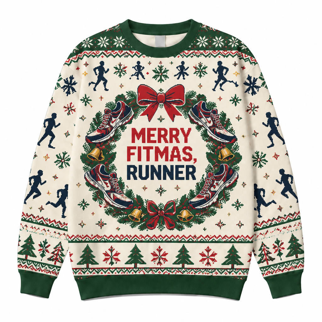 Merry Fitmas Runner Sweater