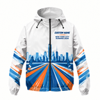 Custom Name NYC Road To The Skyline Running Windbreaker Jacket