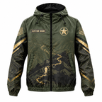 Custom Name Army Mission Never Ends Running Windbreaker Jacket