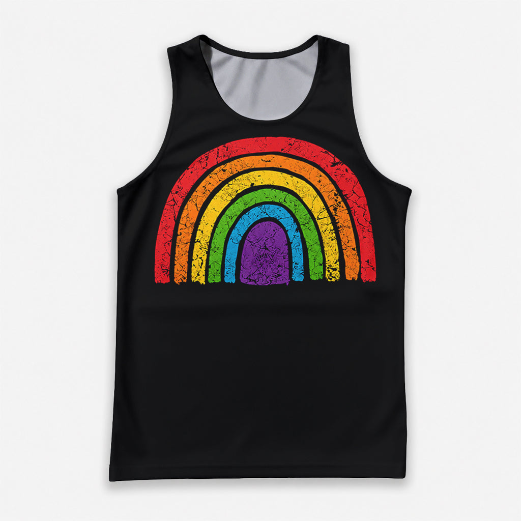 LGBT Pride Running Tank Top Rainbow Pride Running Singlet for Men and Women