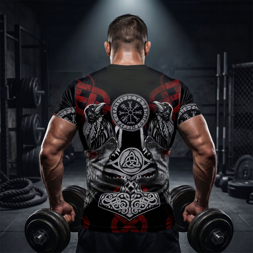 Viking Compass of Destiny BJJ Rash Guard
