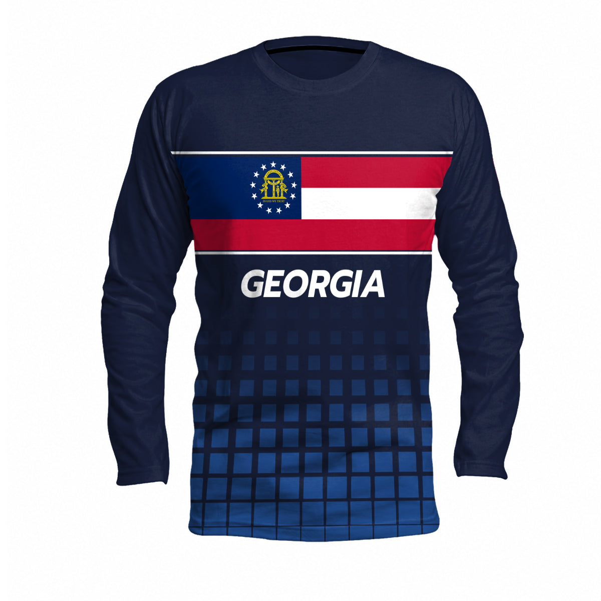Georgia State Pride Long Sleeve Running T-Shirt