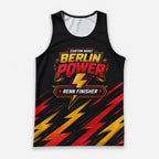 Diagonaler Blitz Berlin Wettkampftag Lauf-Tanktop