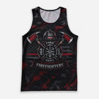 Men's Running Tank Top Firefighter Stand With Firefighters Running Singlet V2
