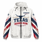 Custom Name Texas Rodeo Run Running Windbreaker Jacket