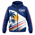 Custom Name Florida State Pride Run Florida Running Windbreaker Jacket