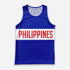 Philippines Running Tank Top Blue Philippines Running Singlet for Men and Women
