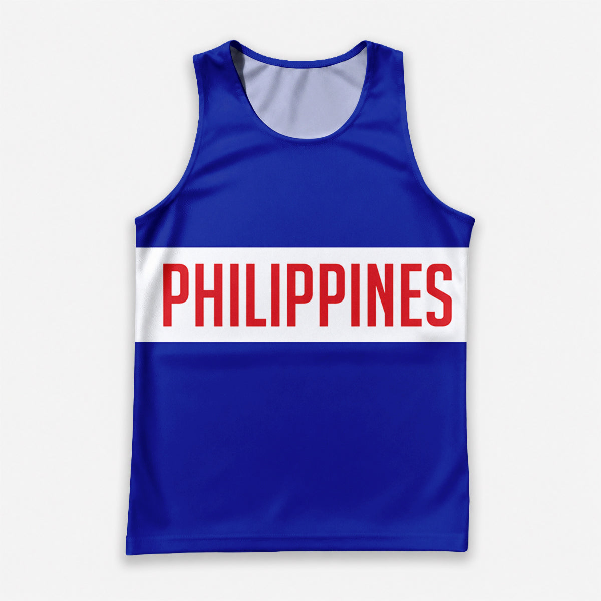 Philippines Running Tank Top Blue Philippines Running Singlet for Men and Women