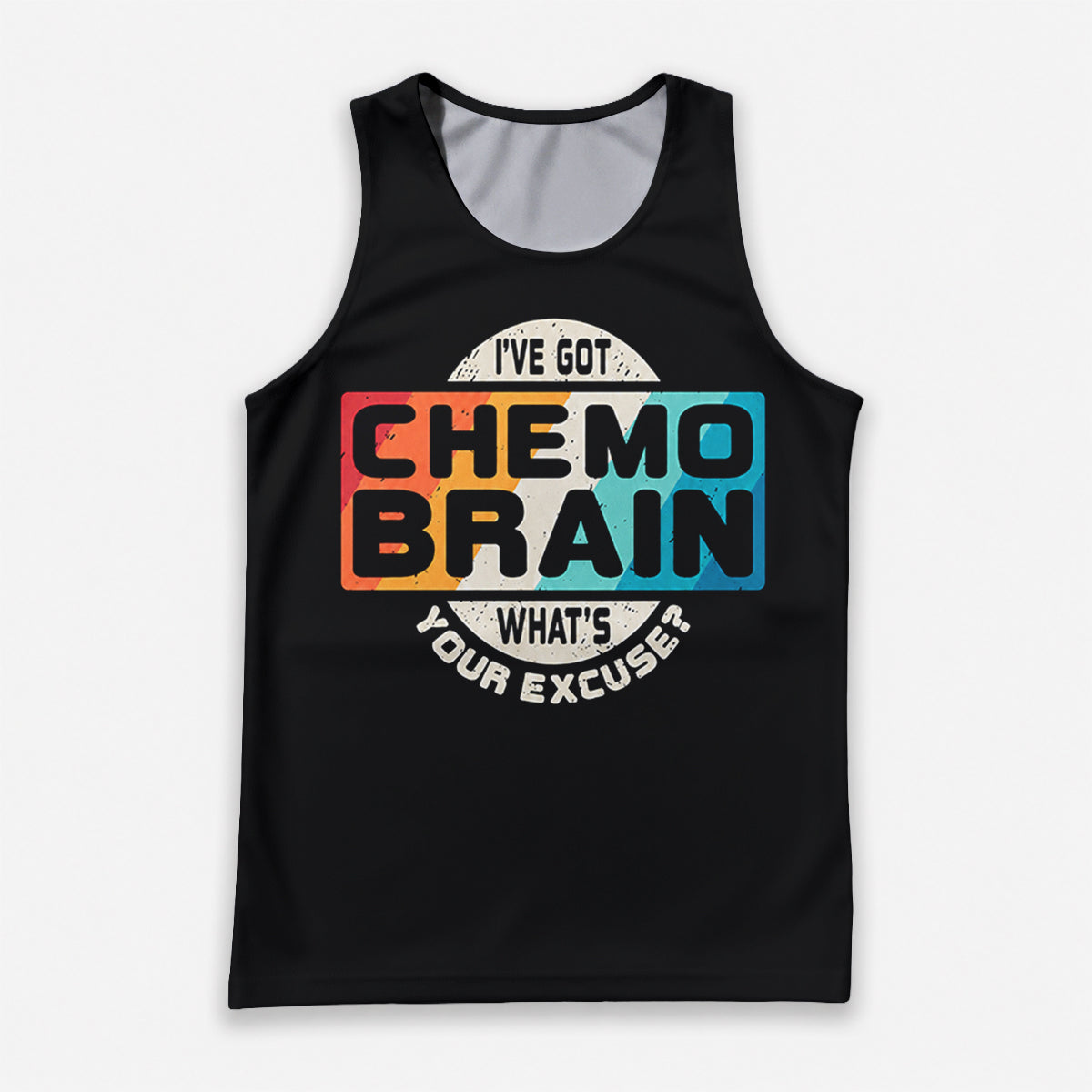 Cancer Fighter Running Tank Top Chemo Brain Funny Running Singlet for Men and Women