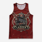 Men's Running Tank Top Firefighter Ladder Company Running Singlet