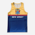 Patriotic Tech Running Tank Top - New Jersey State Pride Running Singlet