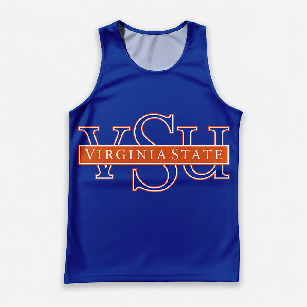 HBCU Running Tank Top Trojans VSU Running Singlet for Men and Women