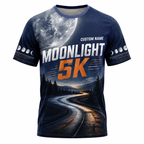Custom Name Moonlight 5K Halloween Tech Running T-Shirt