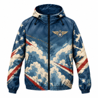 Custom Name Air Force Heritage Flight Running Windbreaker Jacket