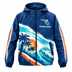 Custom Name Florida Map Runner Florida Running Windbreaker Jacket