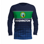 Washington State Pride Long Sleeve Running T-Shirt