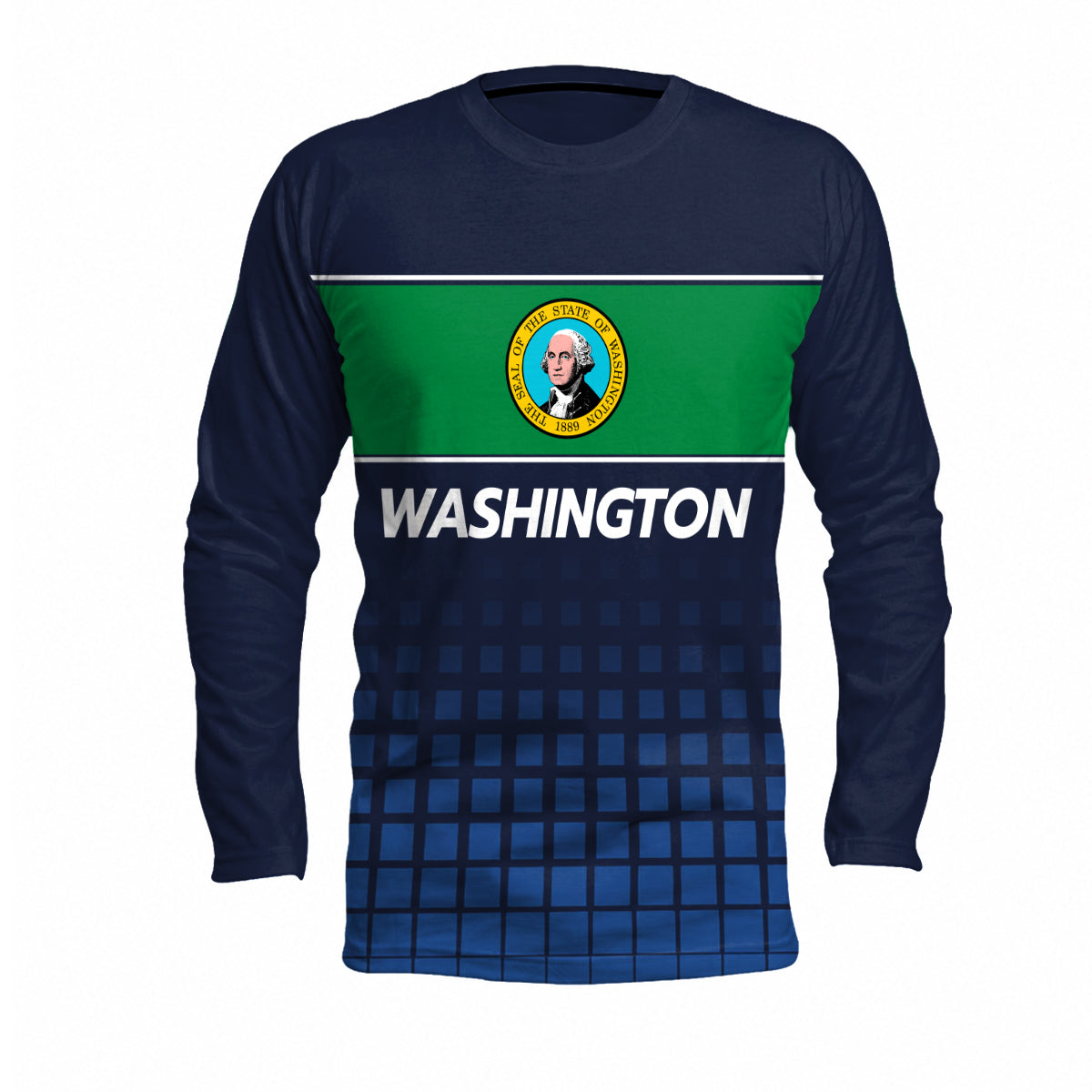 Washington State Pride Long Sleeve Running T-Shirt