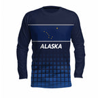 Alaska State Pride Long Sleeve Running T-Shirt