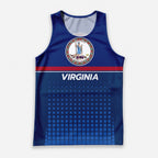 Patriotic Tech Running Tank Top - Virginia State Pride Running Singlet