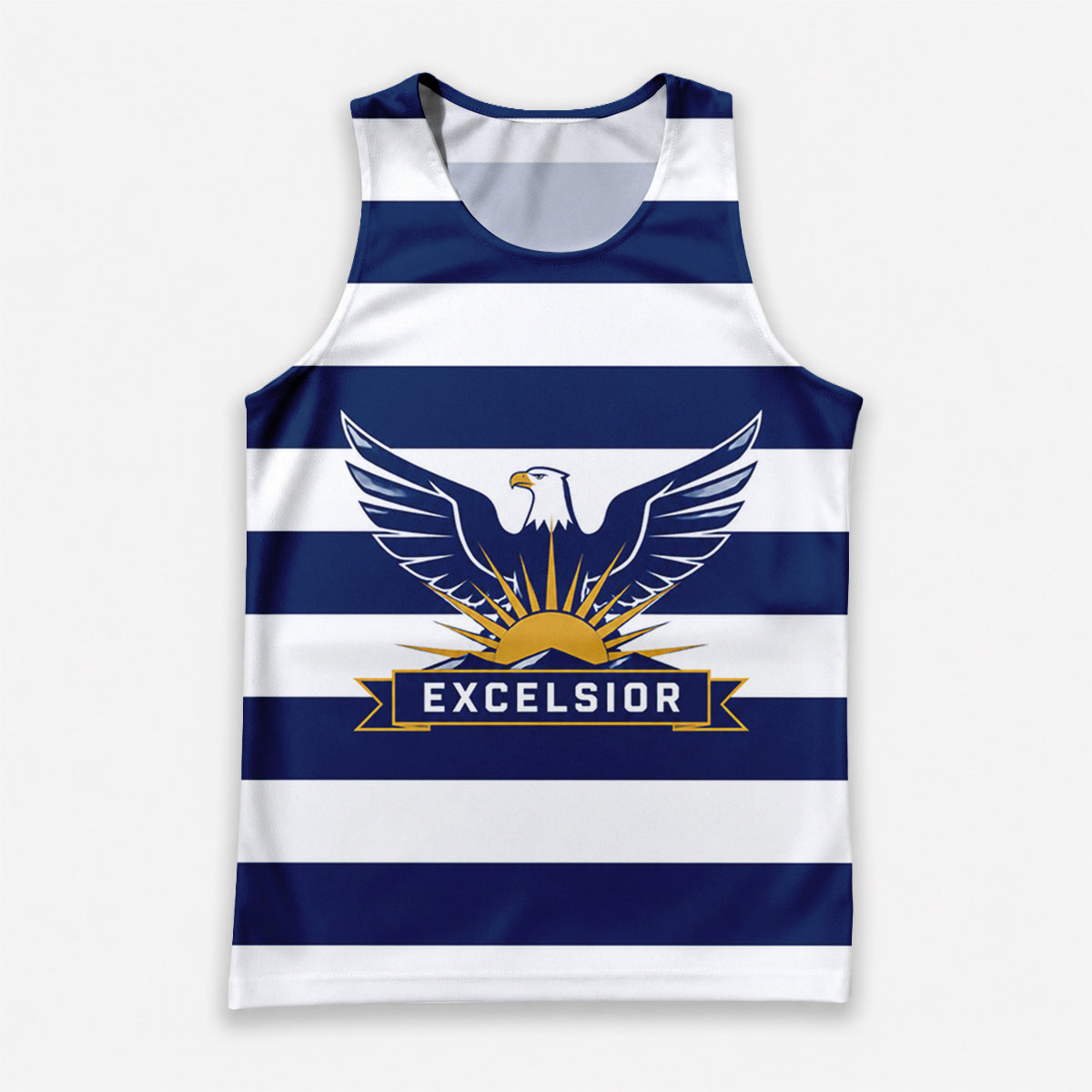 Excelsior Graphic Stripes New York Running Tank Top