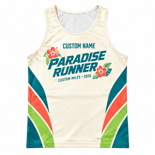 Custom Name Miles Paradise Miles Running Tank Top