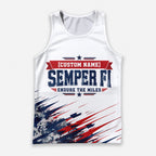 Semper Fi Endure The Marine Corp Race Day Running Tank Top
