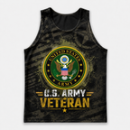 Veteran Running Tank Top - US Army Veteran V9 Tech Singlet