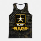 Veteran Running Tank Top - US Army Veteran V2 Tech Singlet