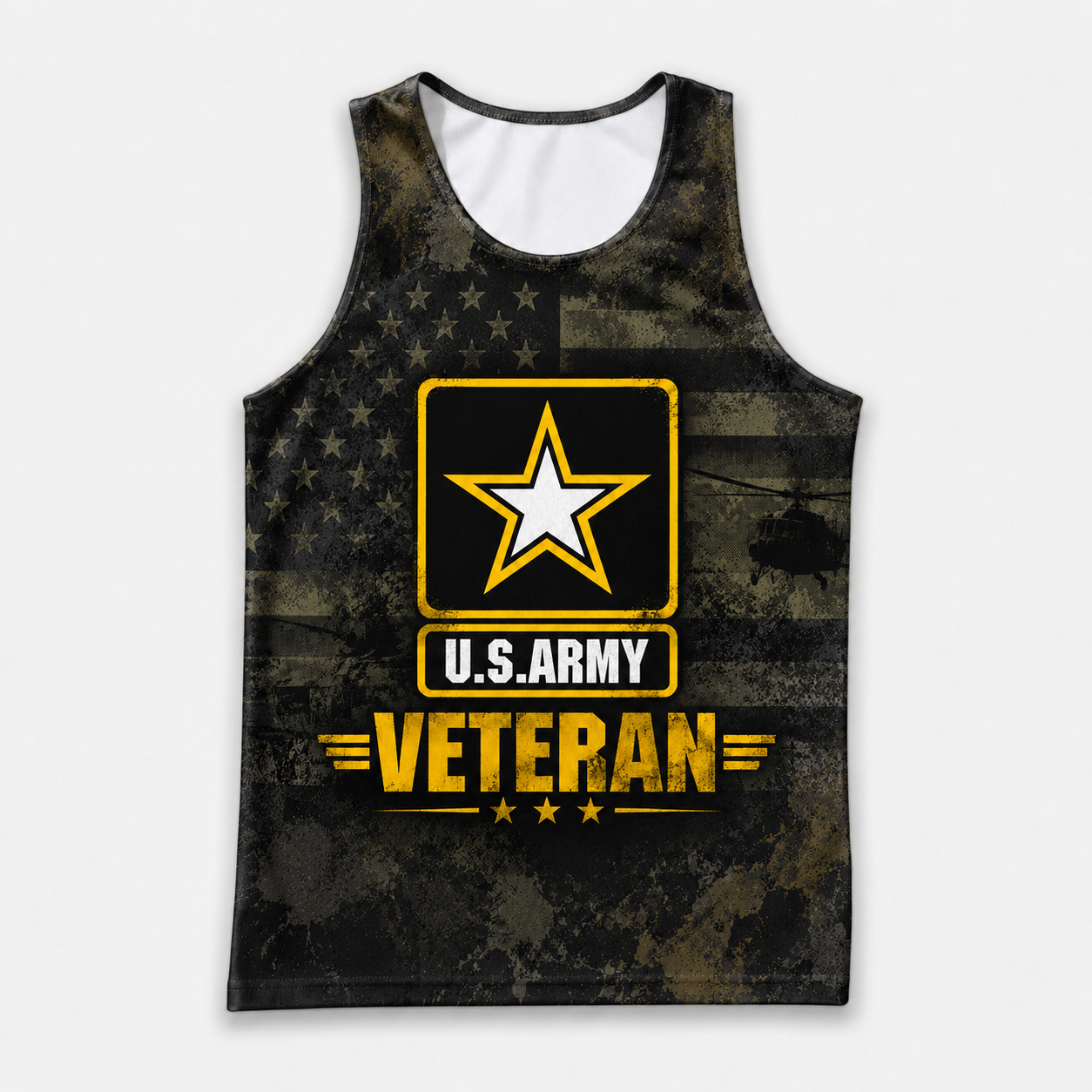 Veteran Running Tank Top - US Army Veteran V2 Tech Singlet
