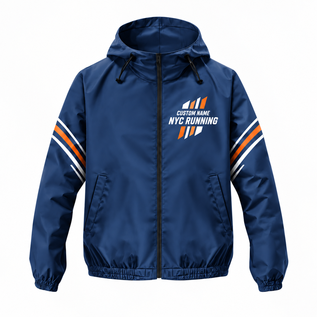 Custom Name Five Borough Energy Running Windbreaker Jacket