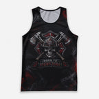 Men's Running Tank Top Firefighter Born To Fight Fire Running Singlet