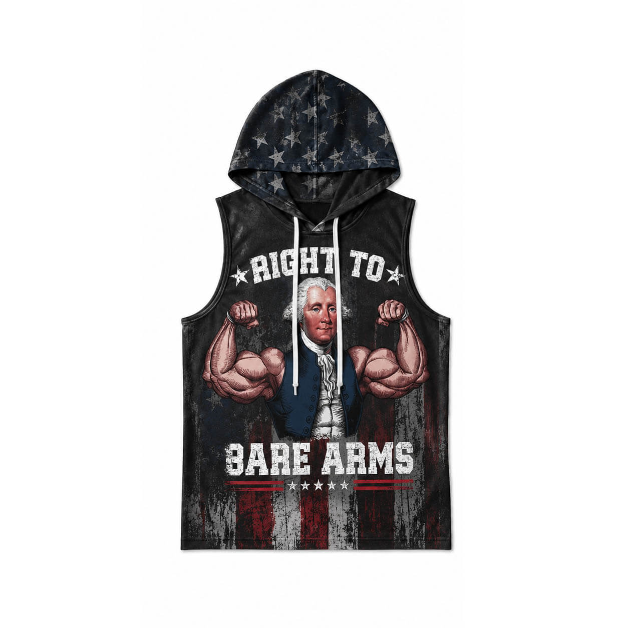 Right To Bare Arms Men's Workout Hooded Tank Top