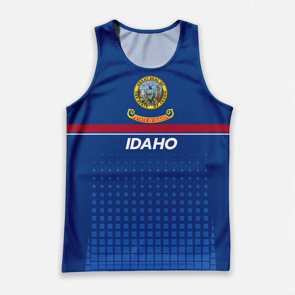 Patriotic Tech Running Tank Top - Idaho State Pride Running Singlet