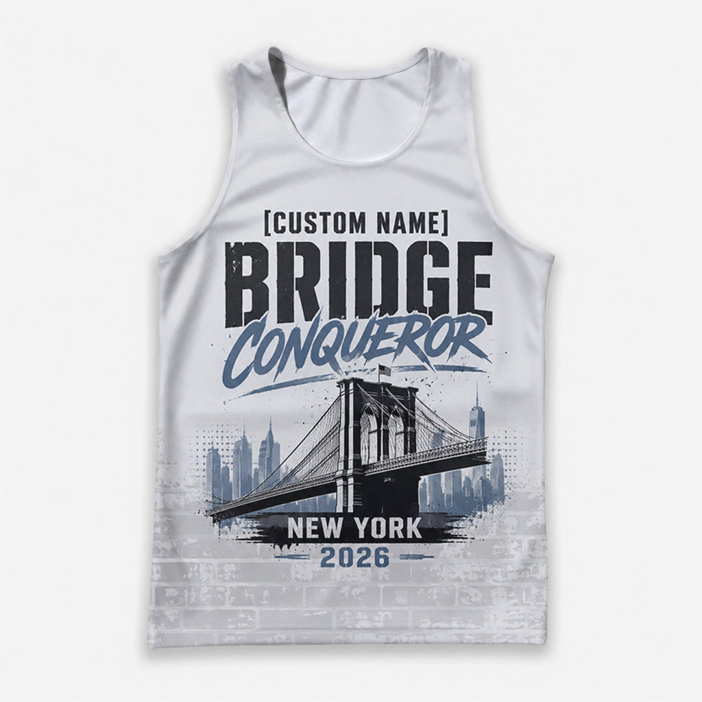 Brooklyn Bridge Conqueror The NYC Race Day Running Tank Top