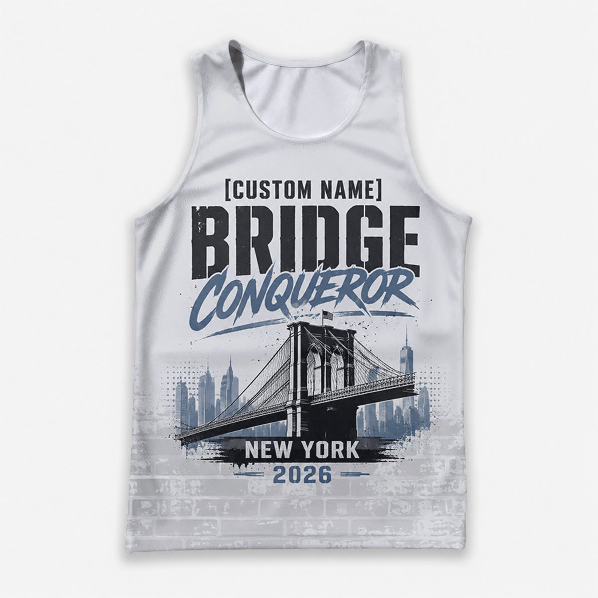 Brooklyn Bridge Conqueror The NYC Race Day Running Tank Top